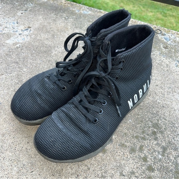NOBULL Superfabric Men Size 7 Shoes Black High Top Training Athletic Sneakers main image 4